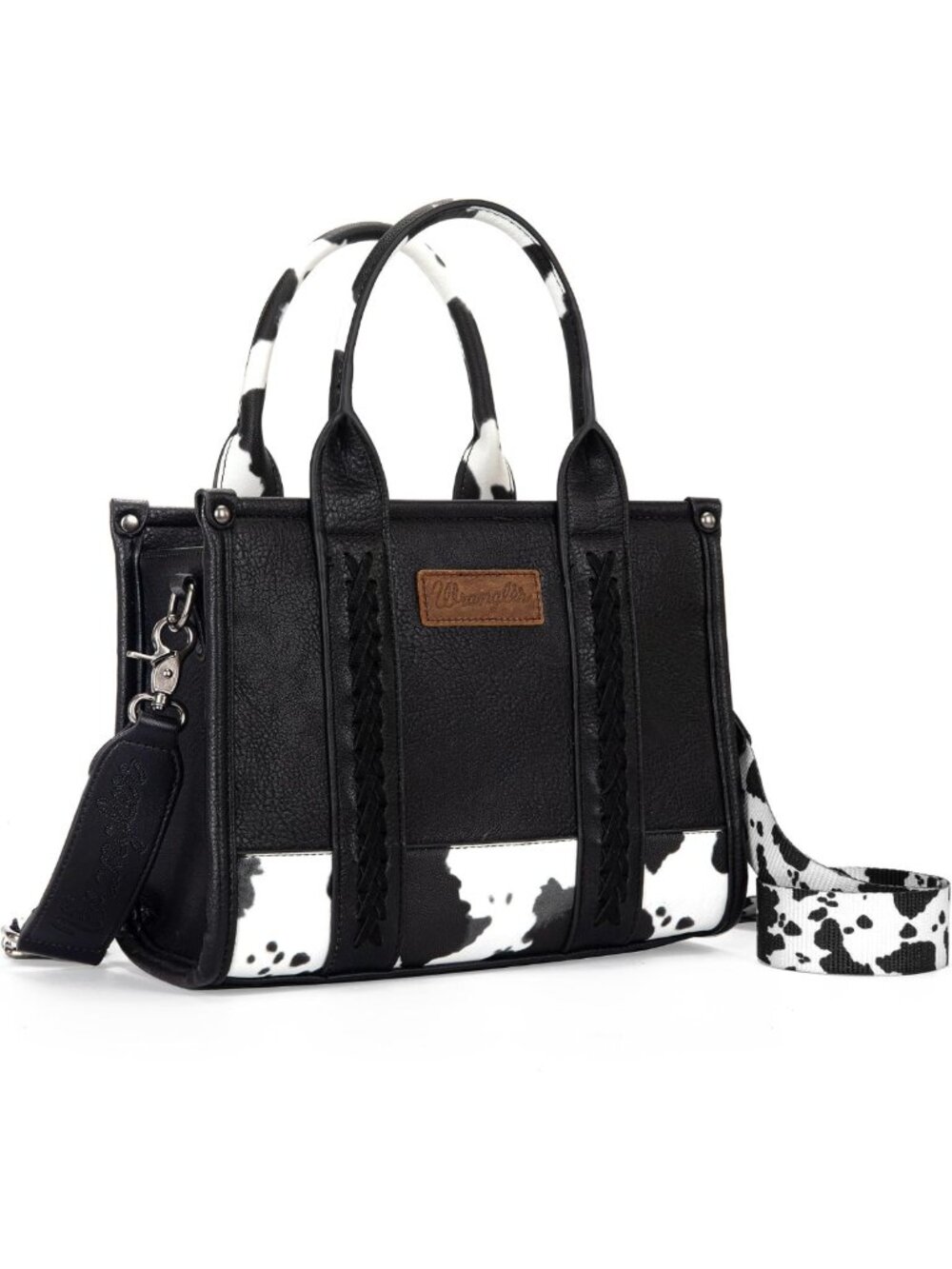 Stylish Western Cow Print Tote Bag for Women | Designer Top Handle Handbag